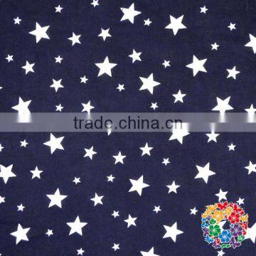 Little Stars Printed Navy Color Fashion Fabrics 100% Cotton Soft Fabrics Wholesale Factory price