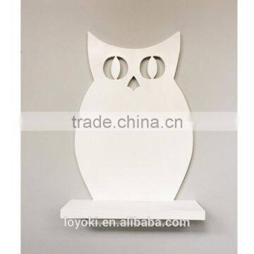 Owl Shape Wall Shelf New Design MDF Wood Display Shelf for Kids Room Decor Wall Mount Shelf Wholesale photo-3