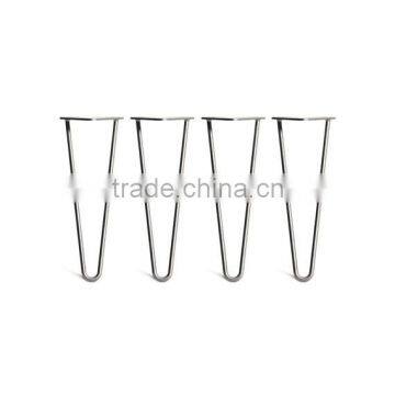 18 Inch 3 Rod Custom Color Metal Hairpin Table Legs for Outdoor Furniture