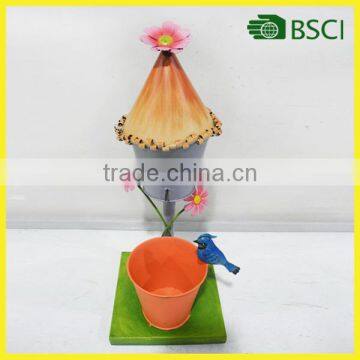 iron vase stands and bird's nest Decoration Metal low factory price