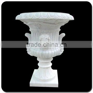 China White Marble Planter Pot VFP-006L photo-4