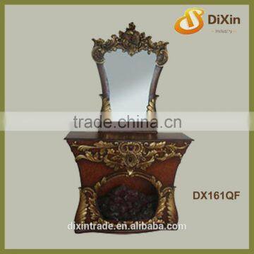 luxury decorative wood resin mantel fireplace