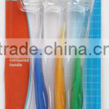 3 PCS PLASTIC TOOTHBRUSH SET