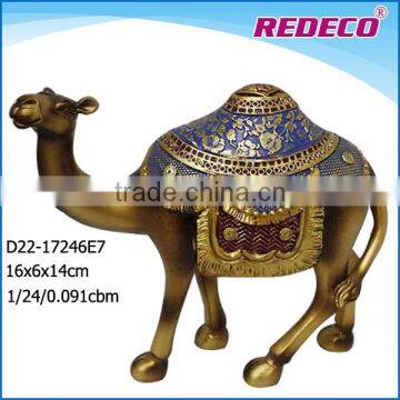 new design plating resin dubai camel souvenir