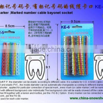 small & cheap PP cable marker (KE-6/KE-5)