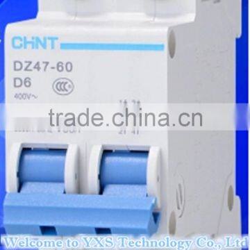 CHNT minitype disconnector DZ47-60 2P D type 1A 2A 3A 4A 5A 6A 10A 15A 16A