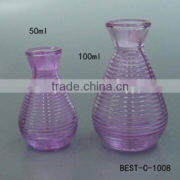 Hot Selling Wholesale 50ml 100ml Empty Pink Decorative Glass Bottle Reed Diffuser Stopper Cosmetic Packaging Free Sample photo-6