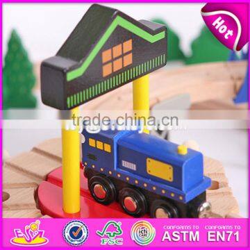 2017 Top Fashion Funny Children Activity Toys Wooden Train Tracks Toys W04C066 photo-3