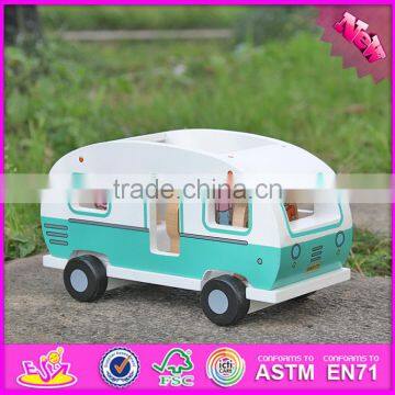 2017 New Products Kids Funny Animals and Four People Wooden Toy Cars W04A313 photo-4