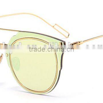2016 New Women Metal Outdoor Glasses Sunglasses Fashion Tide Thin Face Round Sunglasses photo-5