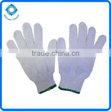 White Cotton Knit Gloves Cheap Work Gloves