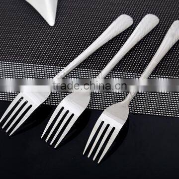 High Quality Silver Stainless Steel Cake Fruit Forks Fully Stock photo-5