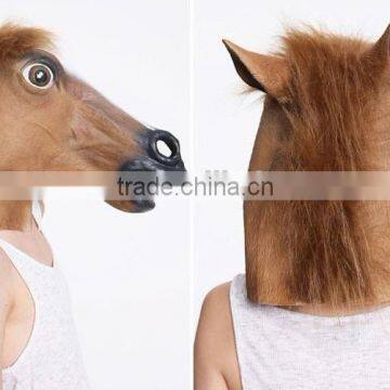 Vinyl Cosplay Animal Horse Head Masquerade Mask photo-4