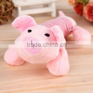 New Dog Toys Pet Puppy Chew Squeaker Squeaky Plush Sound Duck Pig & Elephant Toys 3 Designs Free Shipping photo-3