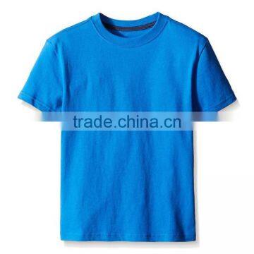 wholesale round neck kids 100% pima cotton blank t-shirt