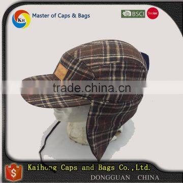 Winter Flat Visor Baseball Cap With Two Earflap Both Side/earflap Baseball Cap photo-4