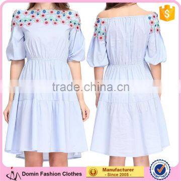 Custom Smart Casual Cold Shoulder Woman Club Fashion In Style Hot Dress