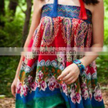 Long Floral Vintage Dress Folk Style Women's Dress photo-2