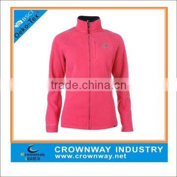 wholesale women's one side brushed fleece jacket