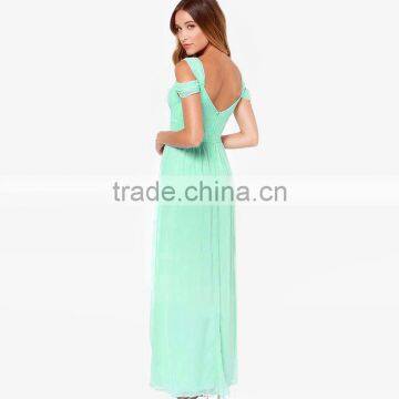 GZY 2015 Off-shoulder Comfortable Fabric Long Dress Red photo-4