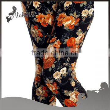 Satin Print Straight Fit 2016 Fashion Pants For Women photo-5