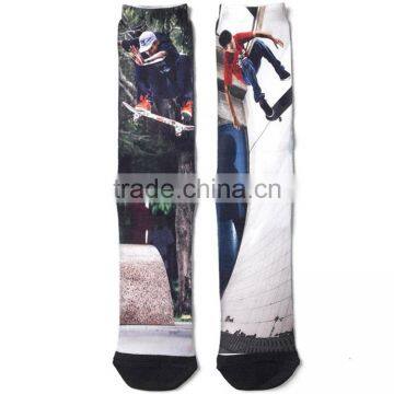 Printing colorful sport man custom socks