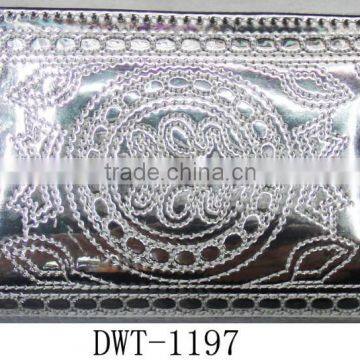 Fashion New Silver Stitching Crown Leather pu Wallet photo-2