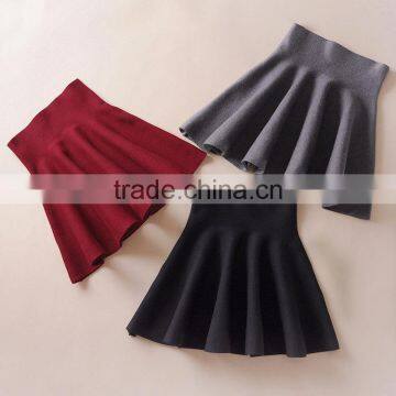 Wholesale Women Short Skirt Fashion Adult Knitted A-line Skirts