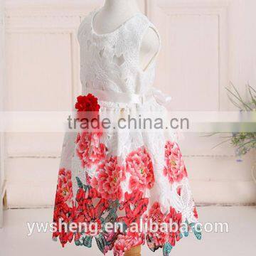 2016 Spring and Summer Baby Girls Print Dress European and American Foreign Trade High-grade Princess Dress Skirt photo-2