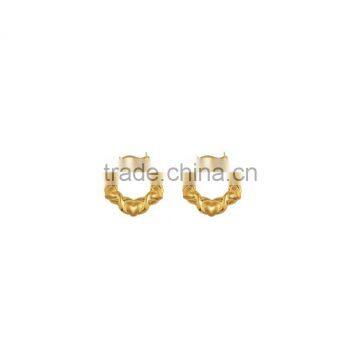 Indian Style Gold Plated Imitation Hoop Earrings