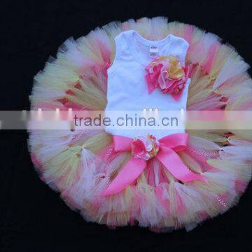 Fashion Baby Girls Party Wear Fluffy TuTu Sets Colorful Tulle TuTu Pettiskirts photo-2