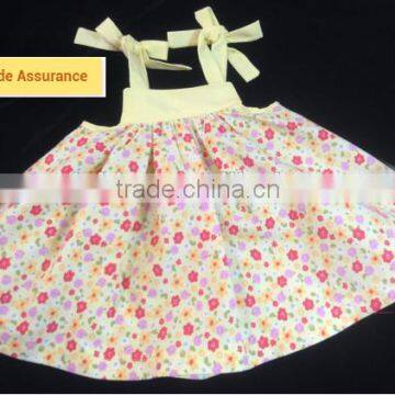 Boutique Soft Baby Clothes Girls Summer Outfits Kids Floral Patterns Top And Yellow Cute Bloomers Children Set photo-2