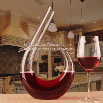 Hand Blown Lead-free Good Quality Squirrel Shaped Art Design Crystal Glass Wine Decanter photo-4