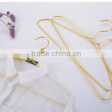 wholesale wire hanger copper clothes metal hanger bulk wire rose gold hangers