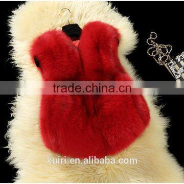 Silver Fox Fur Vest for Women Real Fox Fur Coat Women Noble Fashion Luxury Genuine Fur Coat Women photo-2