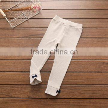 S32838W Kids Girls Bow Pants Children Cashmere Trousers Girl Velvet Leggings Pants photo-4