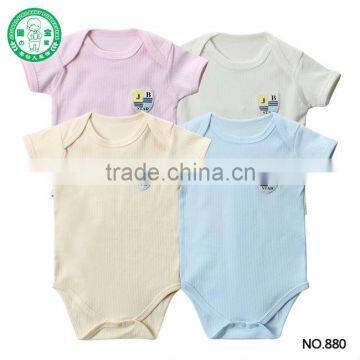 2017 Summer Short Sleeve Good Quality Cheap Price Baby Onesis Newborn Baby Bodysuit photo-3
