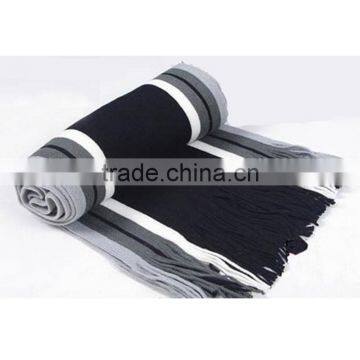 New Arrival Cheap Price High Quality Wool Knitting Design Men's Winter Warm Scarf photo-2