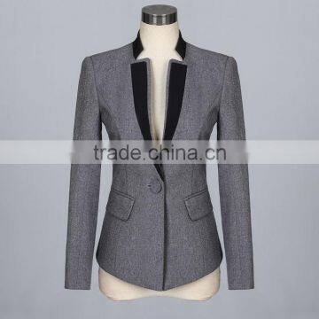 Formal Gray Blazer Women Business Suits Formal Office Suits Work Wear Sets Ladies Uniforms OL Style Pant Suits photo-5