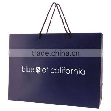 Matte Laminated Eurotote Shopping Bag - features cardboard bottom, dimensions are 16" x 6" x 12" and comes with your logo.