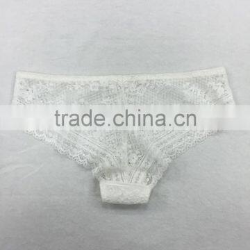 Ladies White Lace Transparent Underwear Sexy Bra Panty Set photo-6