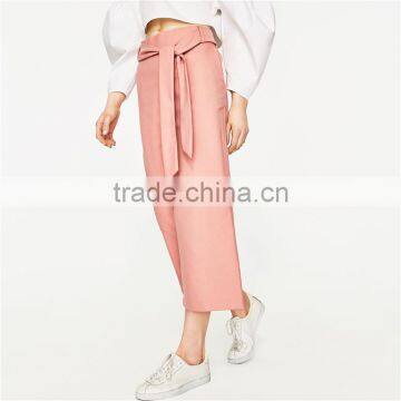 2017 Dongguan Wholesale OEM Casual Cropped Pants for Women photo-2
