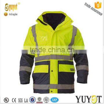 REFLECTIVE TAPED FULLY WATERPROOF 5 IN 1 RAIN JACKET