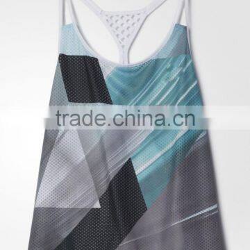 Factory Wholesale High Quality Print Sleeveless Athletic Tank Tops For Women photo-6