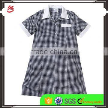 2017 Custom Made Fashion Design Children Girls School Uniforms Dress With Pictures photo-3
