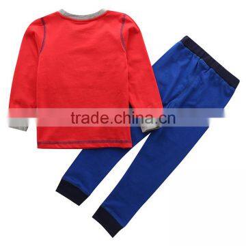 Wholesale Long Sleeves Kids 100% Cotton Colorful Pullover Pajama Set photo-2