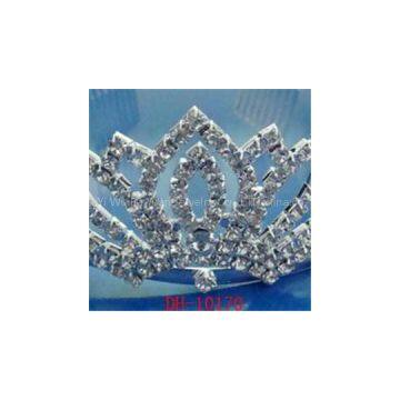 Women Bridal Princess Tiara Crown With Comb For Weddings Parties Special Occasion