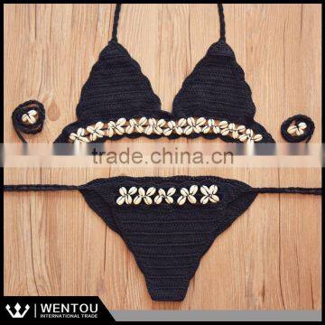 Wholesale Summer Sea Shell Crochet Bikini