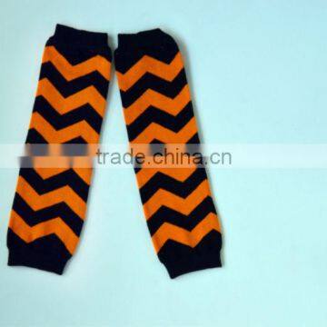 black and orange Wavy stripes Hallowmas lovely baby leg warmer