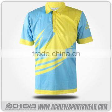 wholesale custom blank sports polo shirt, two color polo shirt for boys